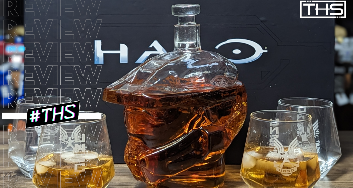 Halo Infinite Master Chief Helmet 6-Piece Whiskey Decanter Set with Glasses [Review]