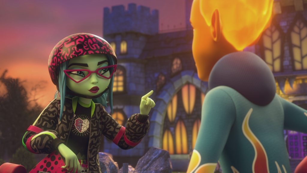 Ghoulia Yelps (L), voiced by Felicia Day