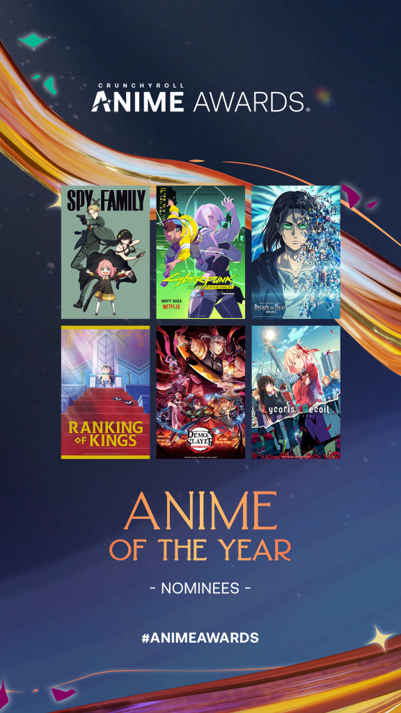 Crunchyroll Anime Awards 2023 Anime of the Year Nominees