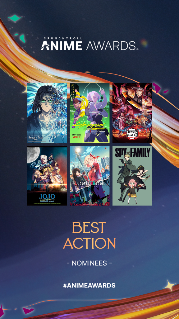 Crunchyroll Anime Awards 2023 Best Action Nominees