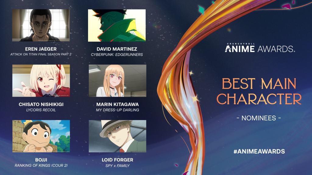 Crunchyroll Anime Awards 2023 Best Main Character