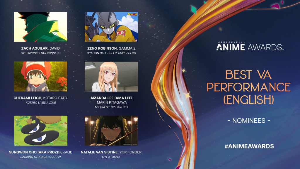 Crunchyroll Anime Awards 2023 Best VA Performance (English)