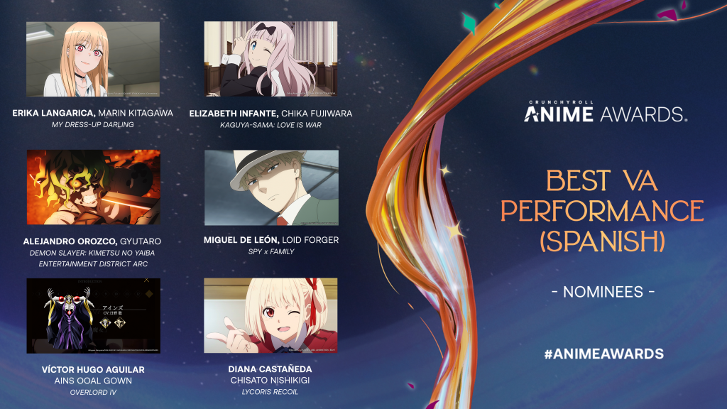 Crunchyroll Anime Awards 2023 Best VA Performance (Spanish)