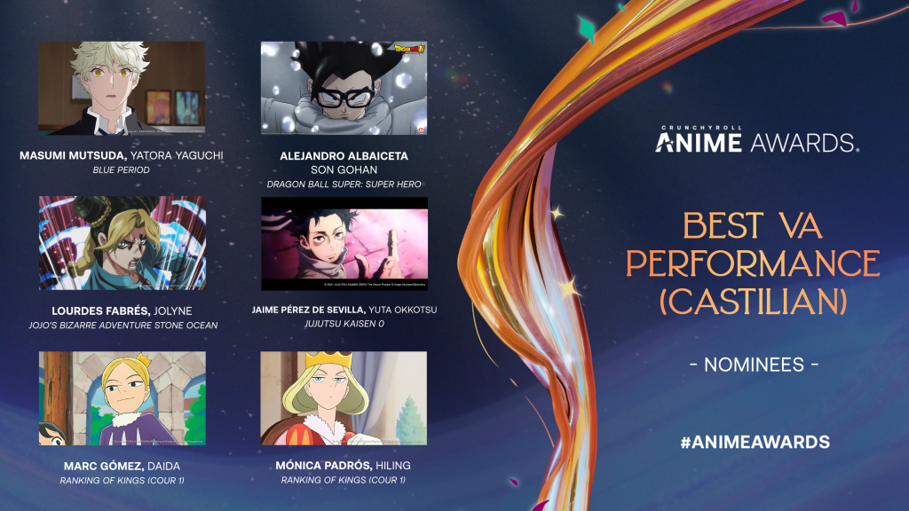 Crunchyroll Anime Awards 2023 Best VA Performance (Castilian)