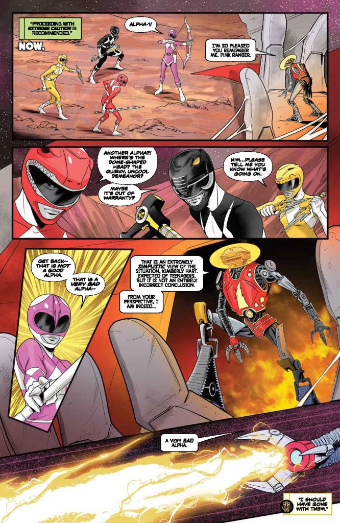 Mighty Morphin Power Rangers #105 panel 4