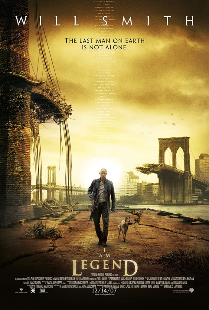 'I Am Legend' theatrical poster from IMDb.