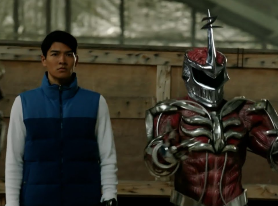 'Power Rangers Cosmic Fury' photo showing Ollie standing next to Lord Zedd.