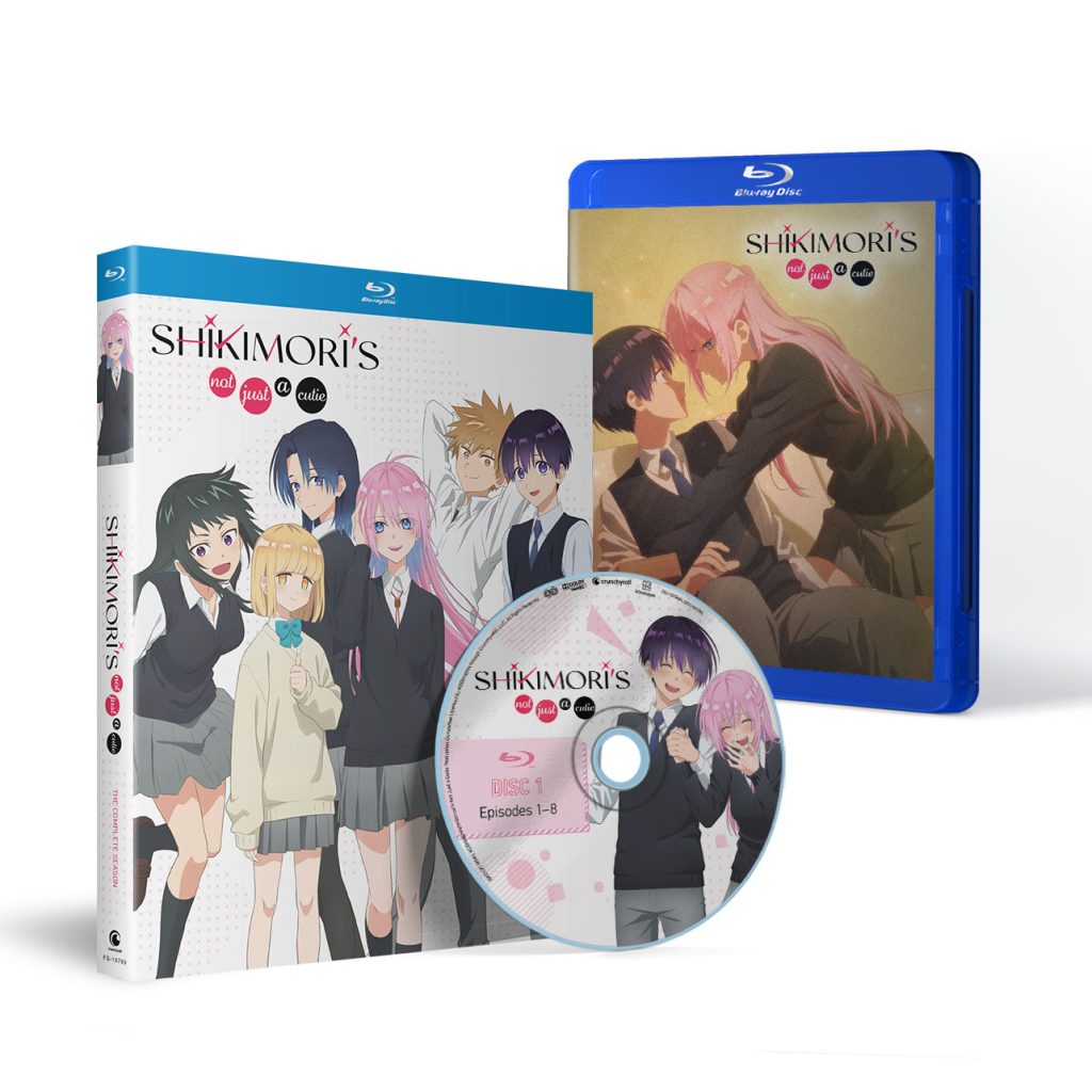 'Shikimori’s Not Just a Cutie - The Complete Season' Blu-ray spread.