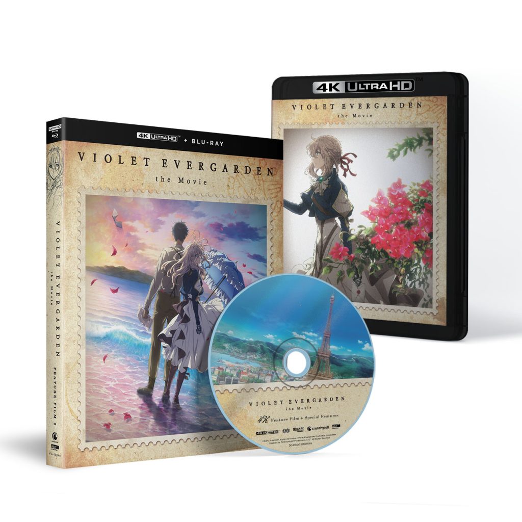 'Violet Evergarden the Movie - Standard Edition' 4K UHD + Blu-ray spread.