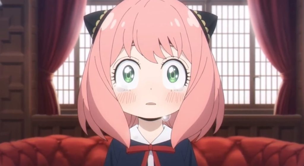 'Spy x Family" anime screenshot showing Anya in tears at being made to remember her birth mother.