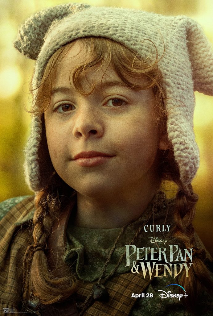 Peter Pan and Wendy character poster: Curly