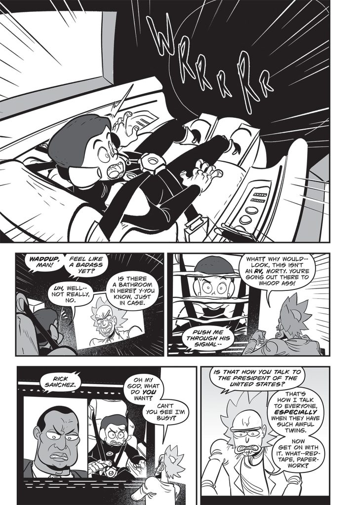 'Rick and Morty: The Manga Vol. 1 – Get in the Robot, Morty!' preview page 4.