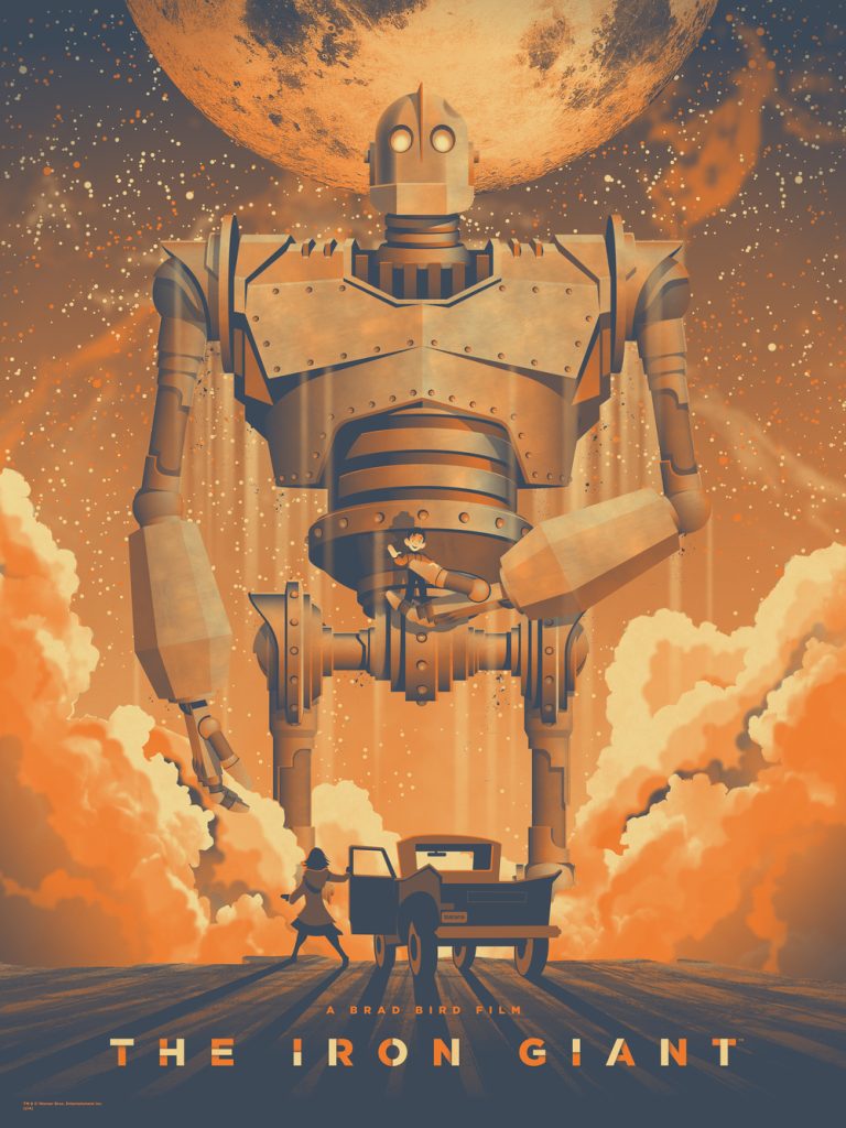 'The Iron Giant' film poster by Mondo.