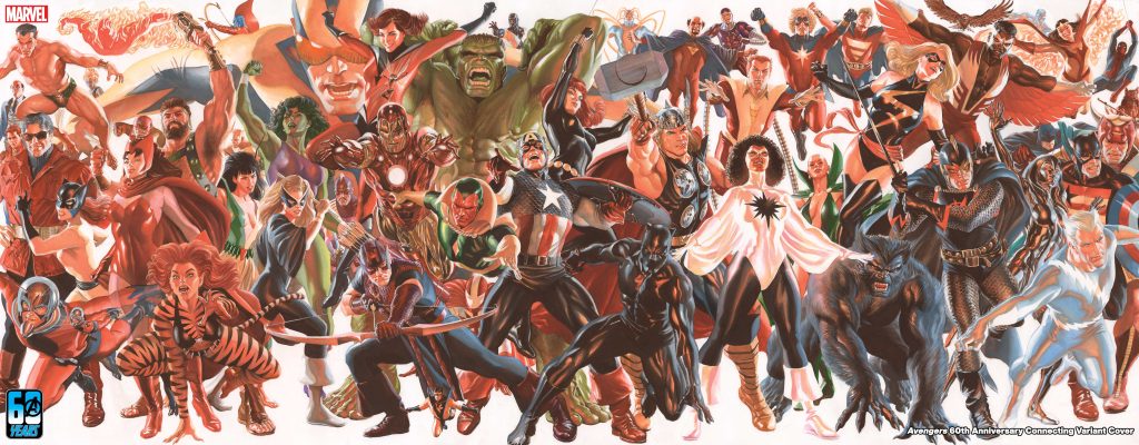 'Uncanny Avengers #1' HD variant cover art by Alex Ross.