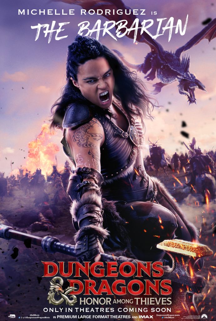 'Dungeons & Dragons: Honor Among Thieves' The Barbarian character poster.
