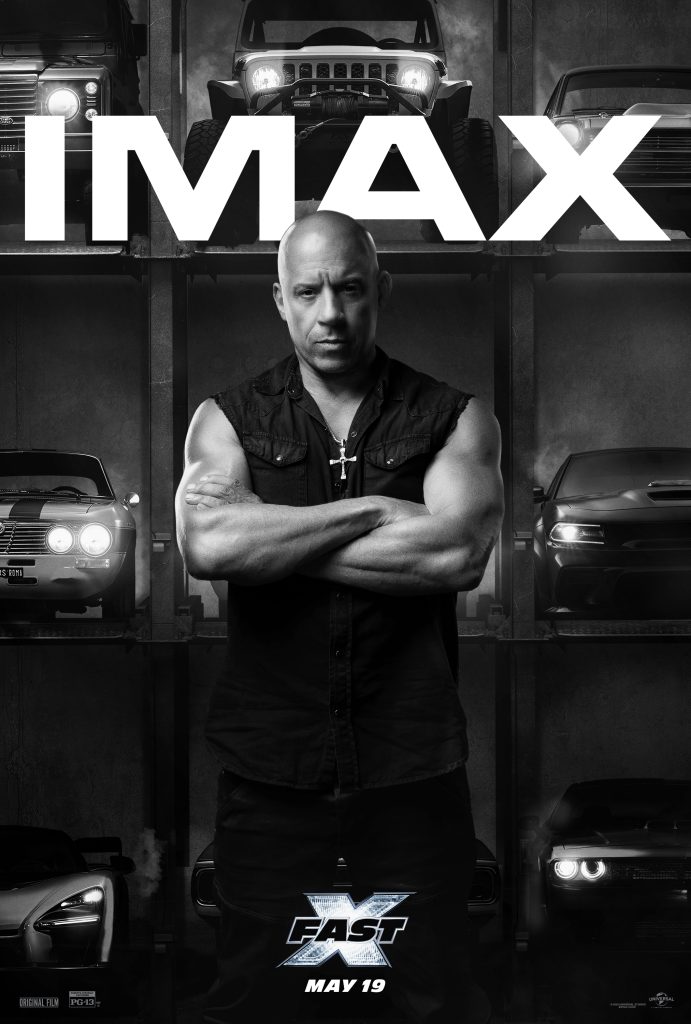 Vin Diesel on the Fast X IMAX poster