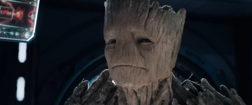 Groot in Guardians of the Galaxy Vol 3