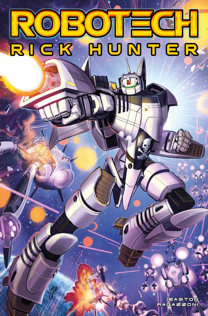 'Robotech: Rick Hunter #1' variant cover D art by Nahuel Grego.