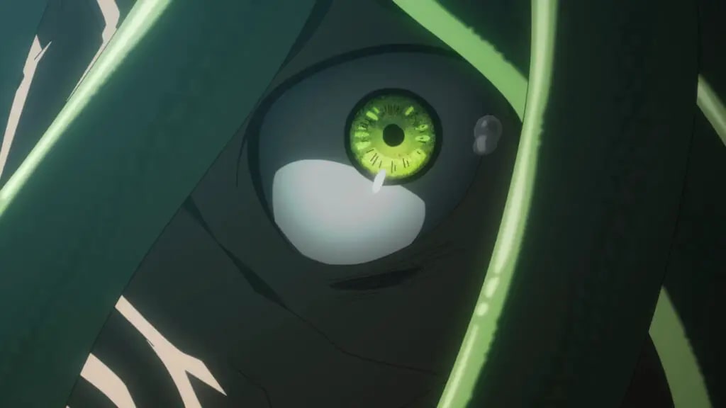 'The Ancient Magus' Bride' Season 2 Ep. 5 "First Impressions Are The Most Lasting" screenshot depicting Zoe transformed into his Gorgon form.