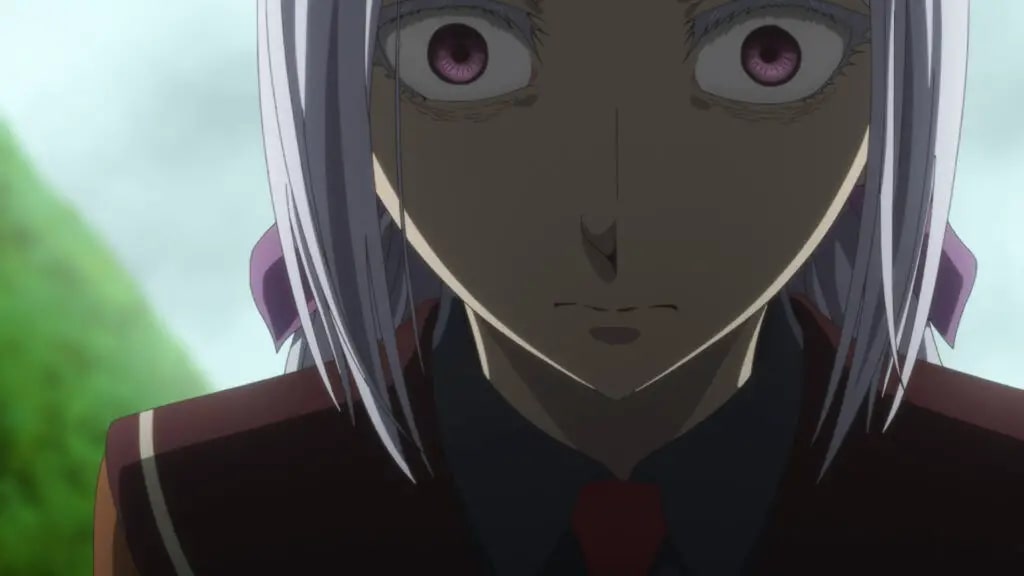 'The Ancient Magus' Bride' Season 2 Ep. 5 "First Impressions Are The Most Lasting" screenshot depicting Philomela's terrified expression.