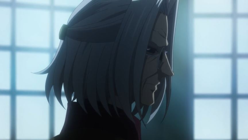 'The Ancient Magus' Bride' season 2 Ep. 7 "Slow and sure. I" screenshot depicting Philomela's very evil and abusive grandmother.