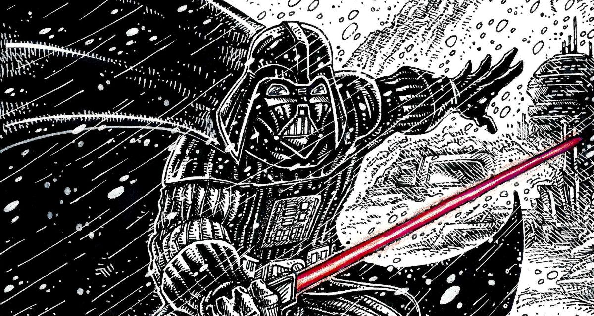 Kevin Eastman Draws An All-New Cover For Star Wars: Darth Vader – Black, White, & Red