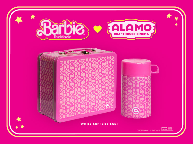 Barbie Alamo Drafthouse lunchbox and thermos set