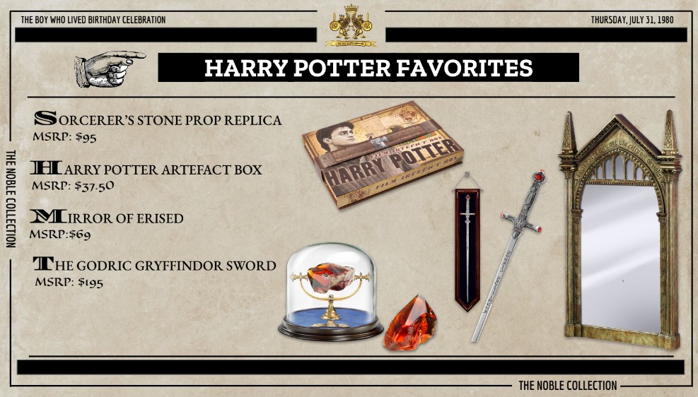 Celebrate Harry Potter's Birthday With The Noble Collection