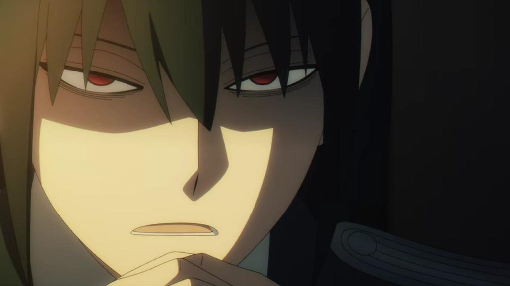 Spy x Family anime screenshot depicting Yuri looking very displeased as he's interrogating a suspect.