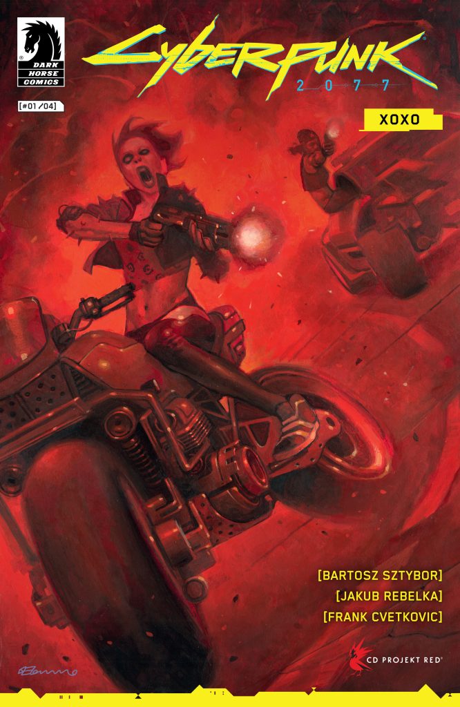 Cyberpunk 2077: XOXO #1 variant cover B art.