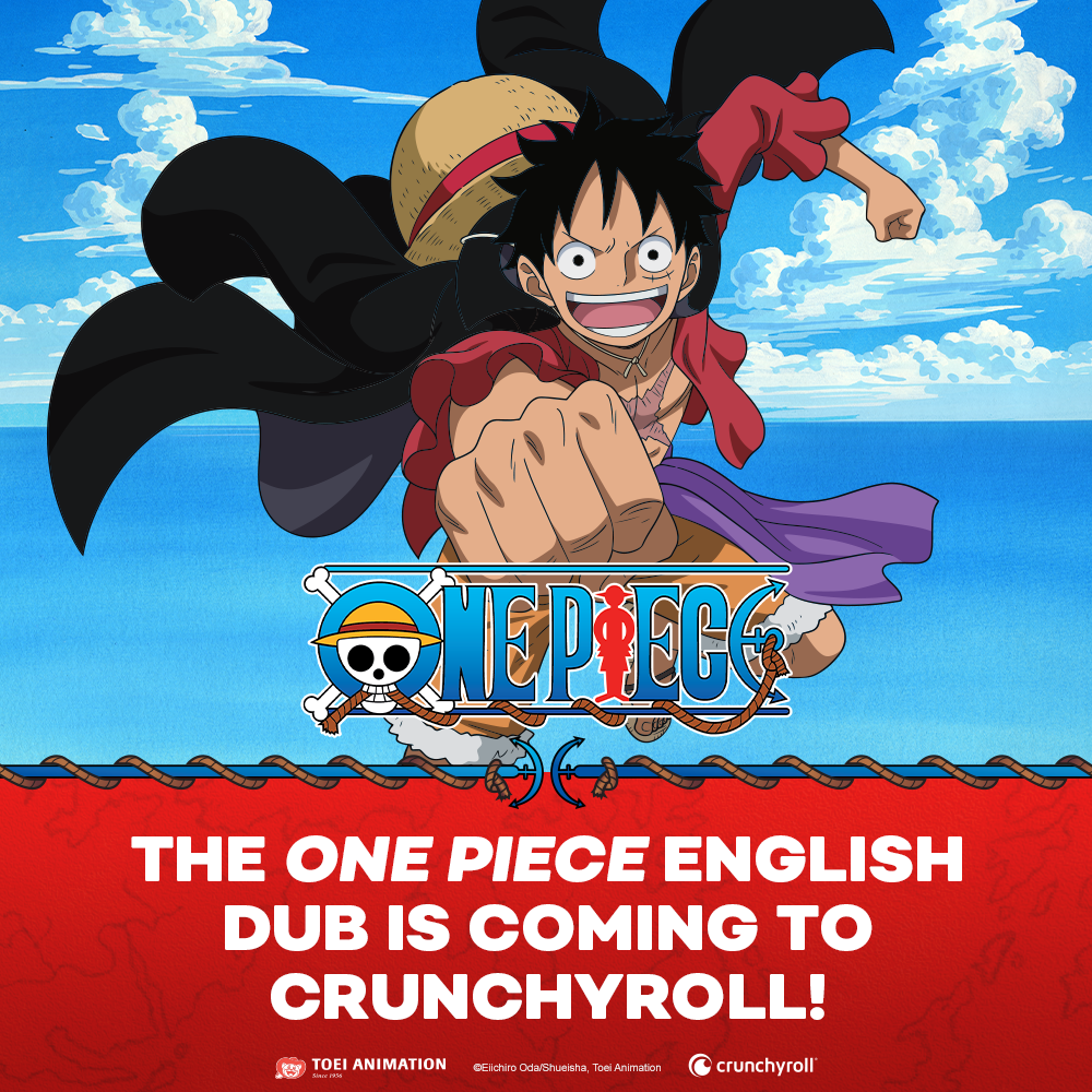 One Piece dub announce visual.