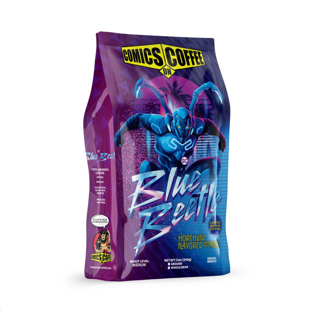 Comics on Coffee Blue Beetle: Horchata Flavored Coffee.