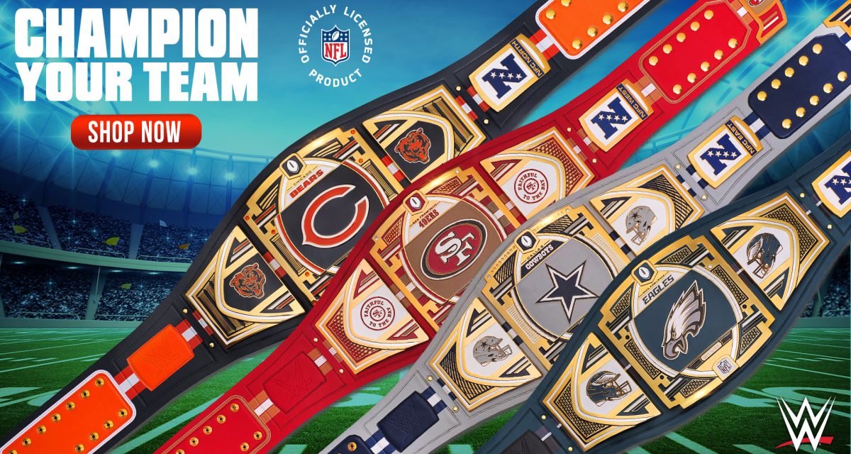 WWE & NFL Reveal First-Ever Legacy Title Belts