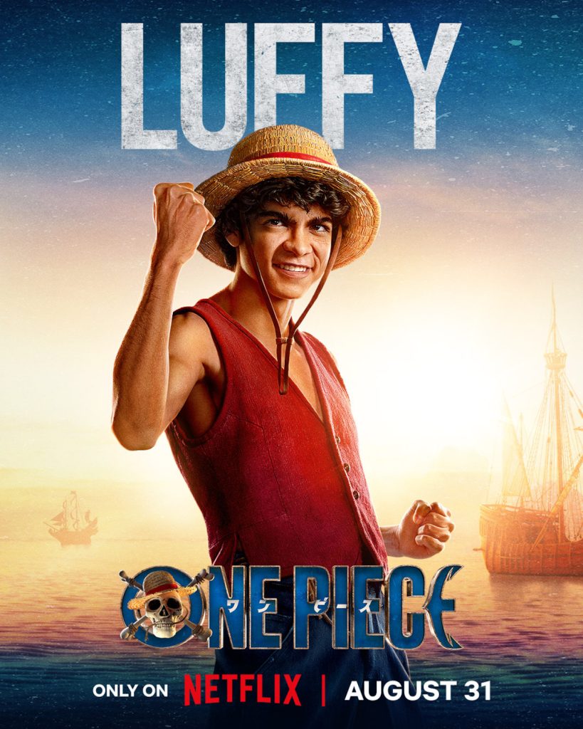 Netflix's One Piece Luffy poster.