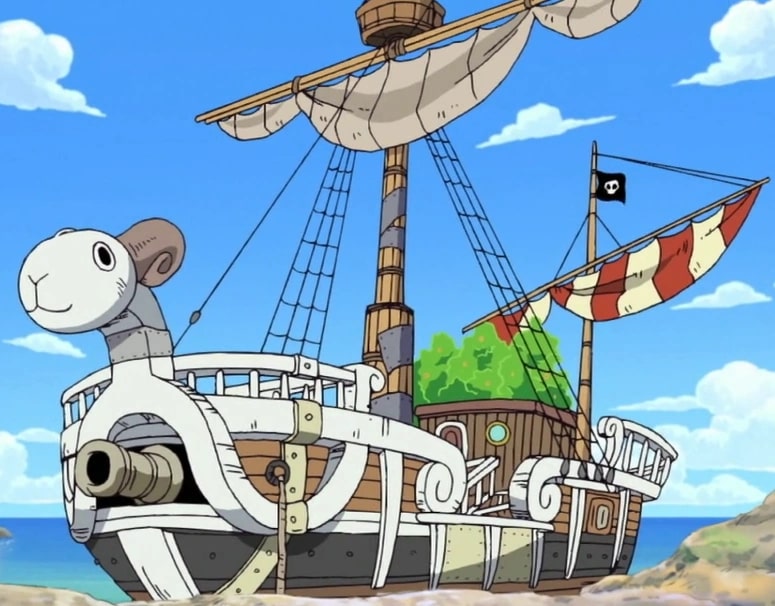 Going Merry in One Piece anime.