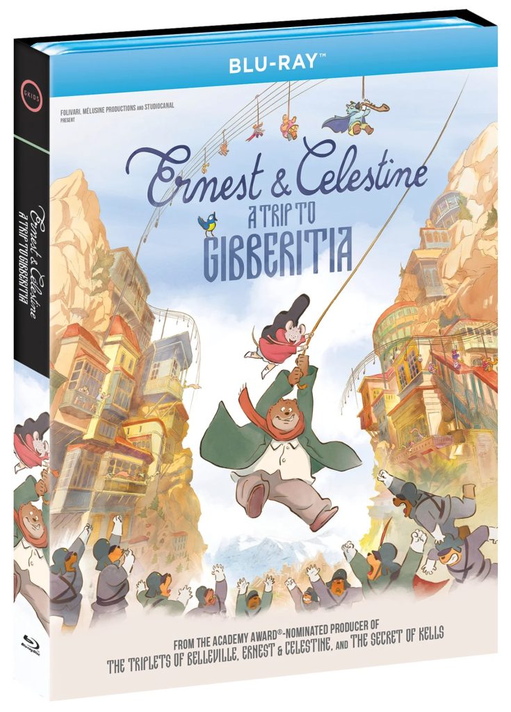 Ernest & Celestine: A Trip to Gibberitia Blu-ray 3D box art.
