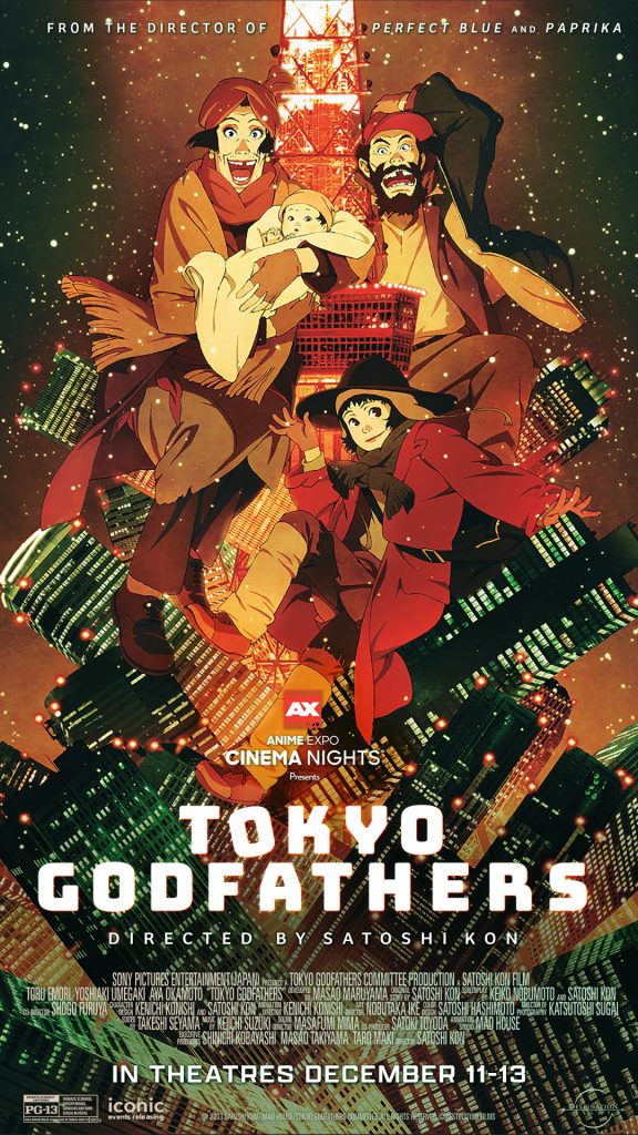 Tokyo Godfathers AX Cinema Nights poster.