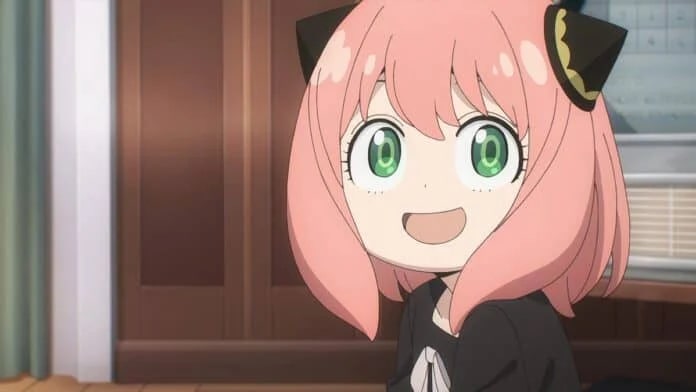 Spy x Family anime screenshot depicting Anya grinning in a not trolly way.