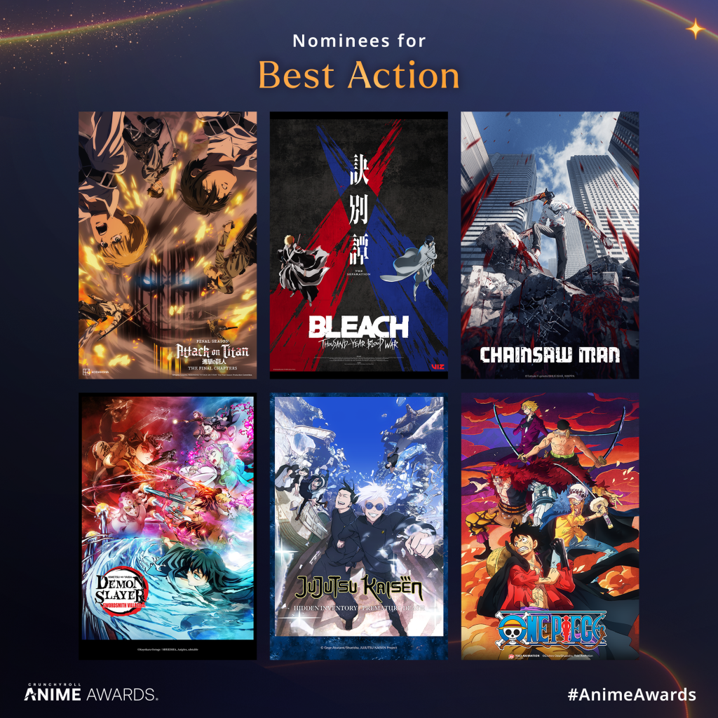 Crunchyroll 2024 Anime Awards Best Action.