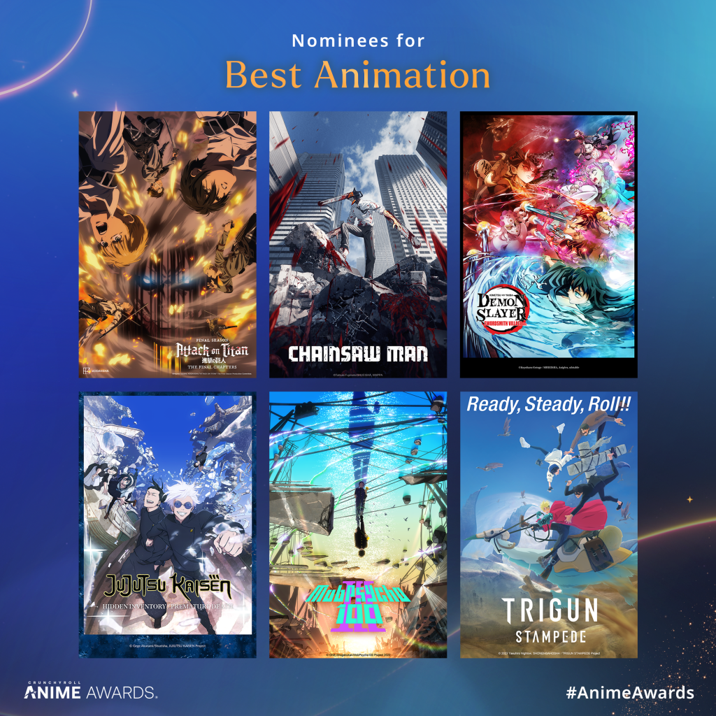 Crunchyroll 2024 Anime Awards Best Animation.