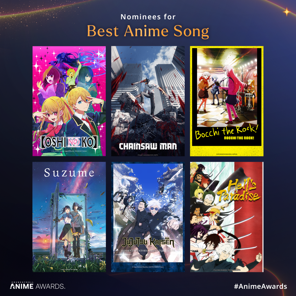 Crunchyroll 2024 Anime Awards Best Anime Song.