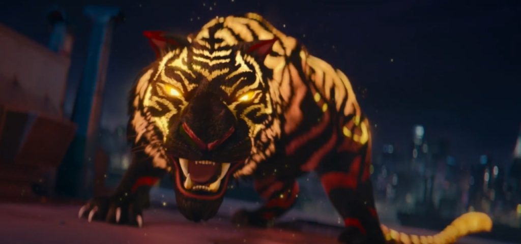 The Tiger's Apprentice banner image a very angry Tiger.