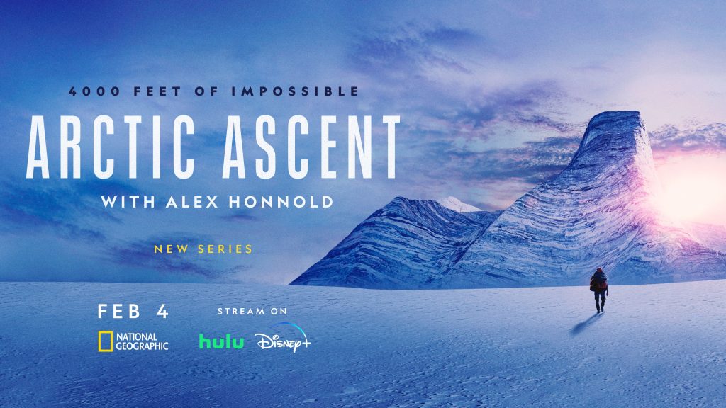 Arctic Ascent with Alex Honnold key art.