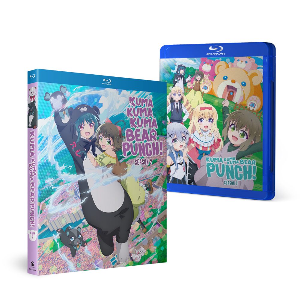 Kuma Kuma Kuma Bear - Punch! Season 2 – Blu-ray/DVD spread.