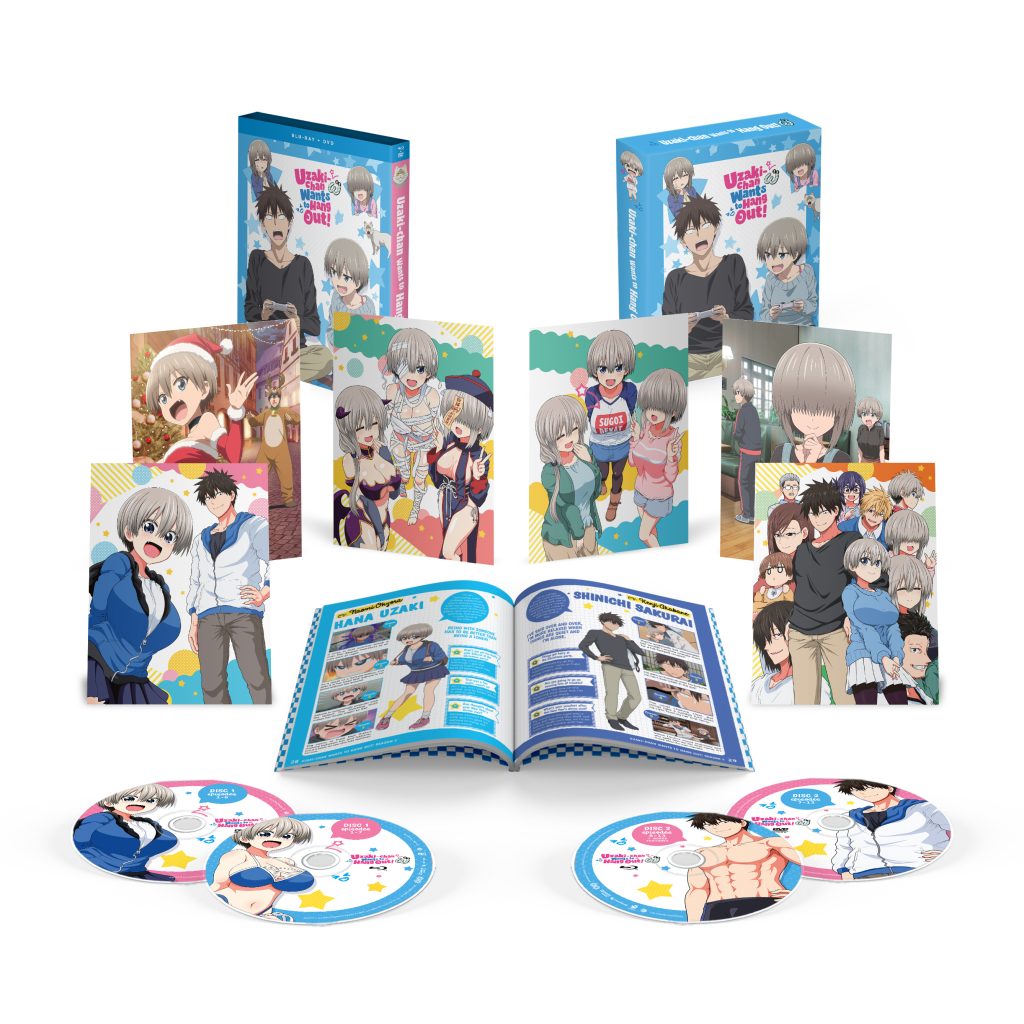 Uzaki-chan Wants to Hang Out! Season 2 - Limited Edition – Blu-ray/DVD spread.