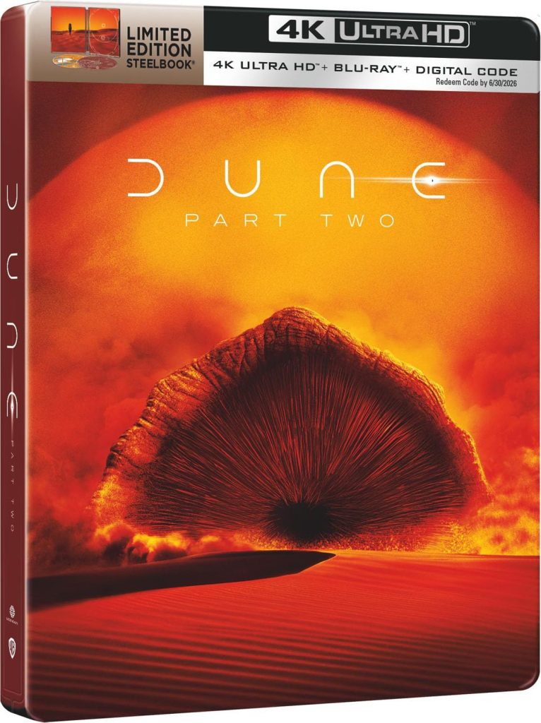 Dune: Part Two 4K UHD 3D box art front.