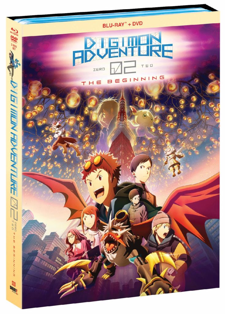 Digimon Adventure 02: The Beginning Blu-ray + DVD box set art.