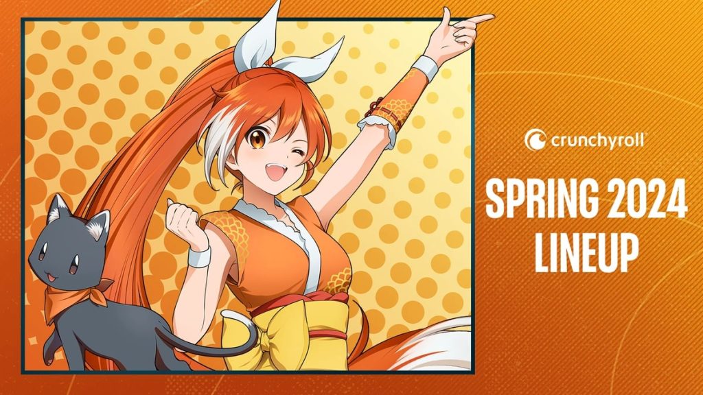 Crunchyroll Spring 2024 Lineup visual.