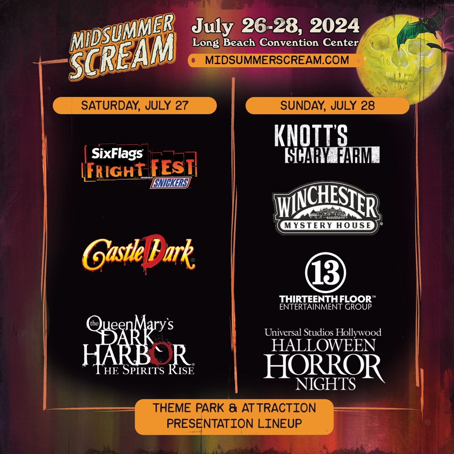 Midsummer Scream Unveils 2024 Panel Schedule Featuring Six Flags