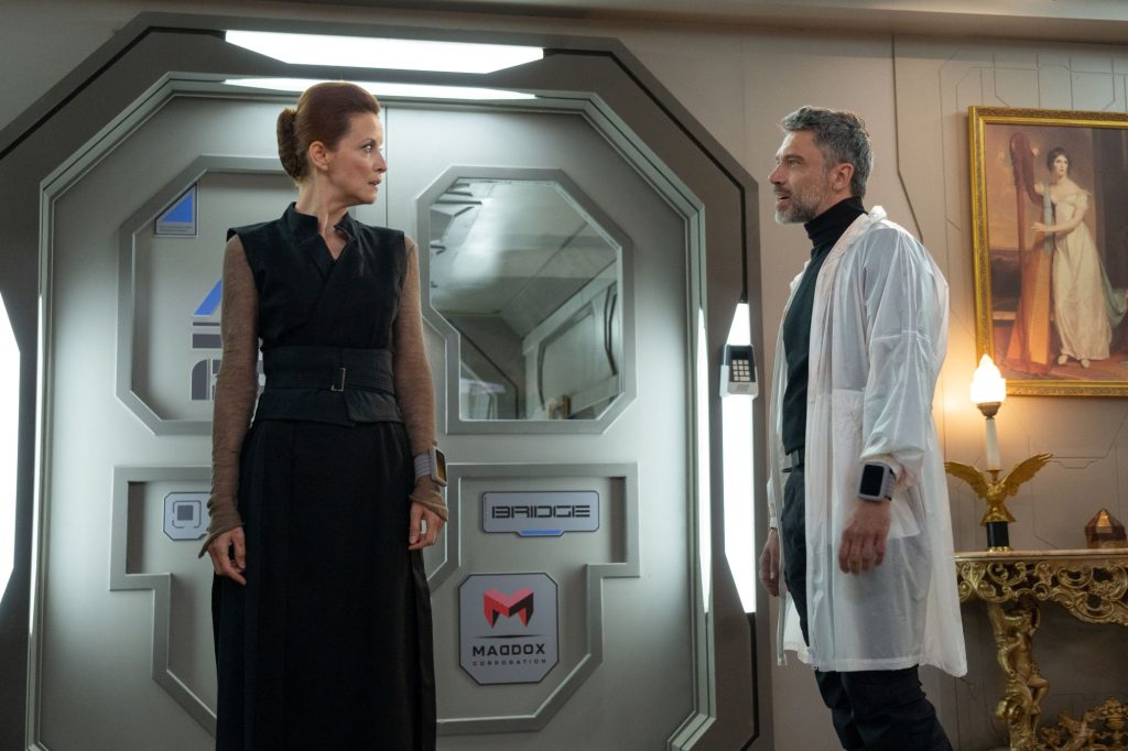 Jelena Stupljanin (“Evelyn Maddox”) with new recurring guest star for
season 2, Jadran Malkovich (“Dr. Marsh") in The Ark